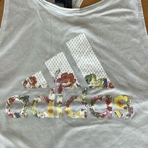Adidas Floral Racerback Athletic Tank